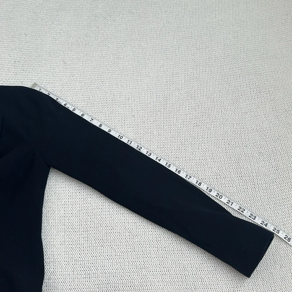 J Crew 100% Wool Black Blazer Size 10
